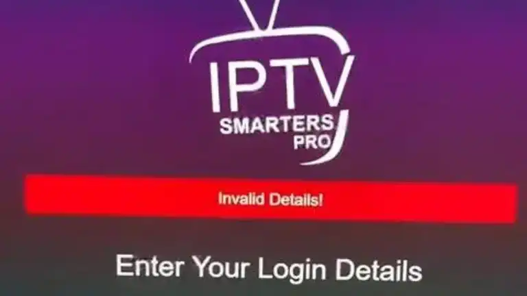 IPTV Smarters Invalid Login Details virhe korjaus